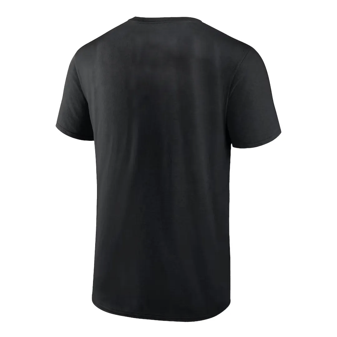 Fanatics - T-shirt à manches courtes avec logo arqué des Raiders de Las Vegas pour hommes (QF6E 127A 8D IGR)
