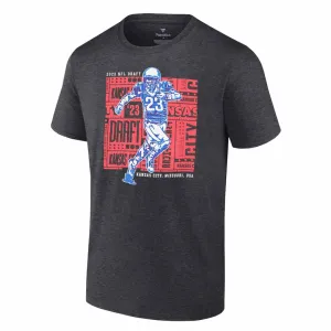 Fanatics - T-shirt à manches courtes NFL Draft 2023 Kansas City pour hommes (QF14 259A NFL 7MC)