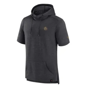 Fanatics - Pull à capuche à manches courtes pour hommes des Sénateurs d'Ottawa (MZLC 914A 2G2 02X)