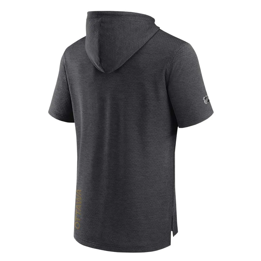 Fanatics - Pull à capuche à manches courtes pour hommes des Sénateurs d'Ottawa (MZLC 914A 2G2 02X)