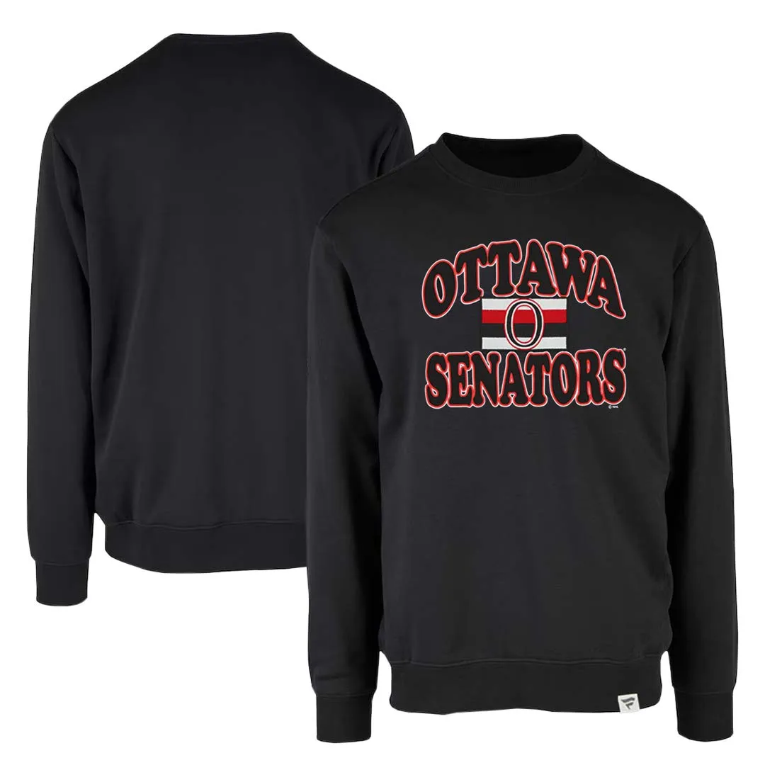 Fanatics - Pull en polaire vintage pour hommes des Sénateurs d'Ottawa (00GE 127A VOW 06J)