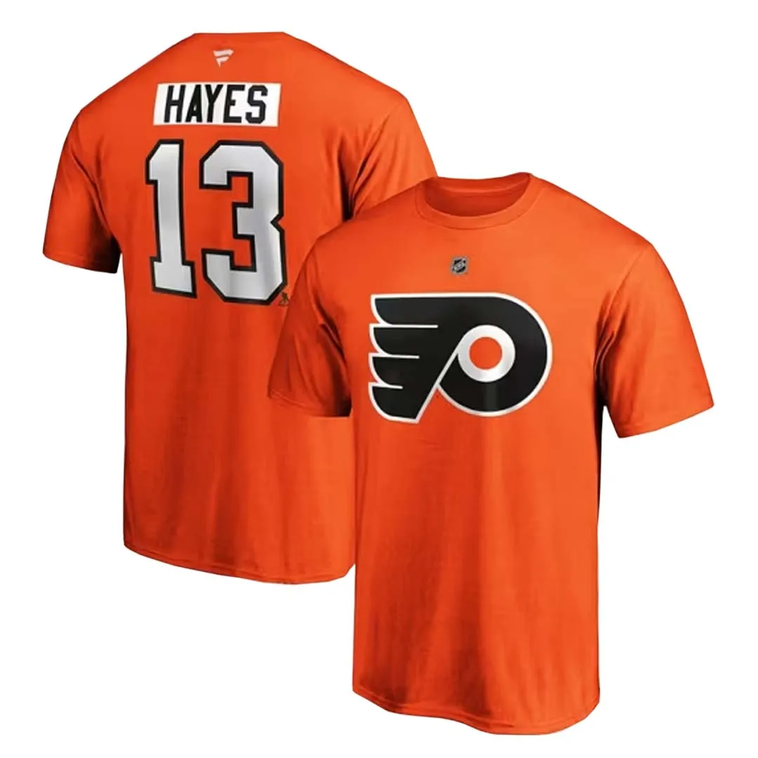 Fanatics - T-shirt pour hommes Philadelphia Flyers Kevin Hayes (QF6E 3253 H3N FNQ)