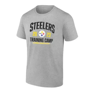 Fanatics - T-shirt de tir pour hommes des Pittsburgh Steelers, camp d'entraînement 2023 (QF6E 0103 7L SN6)