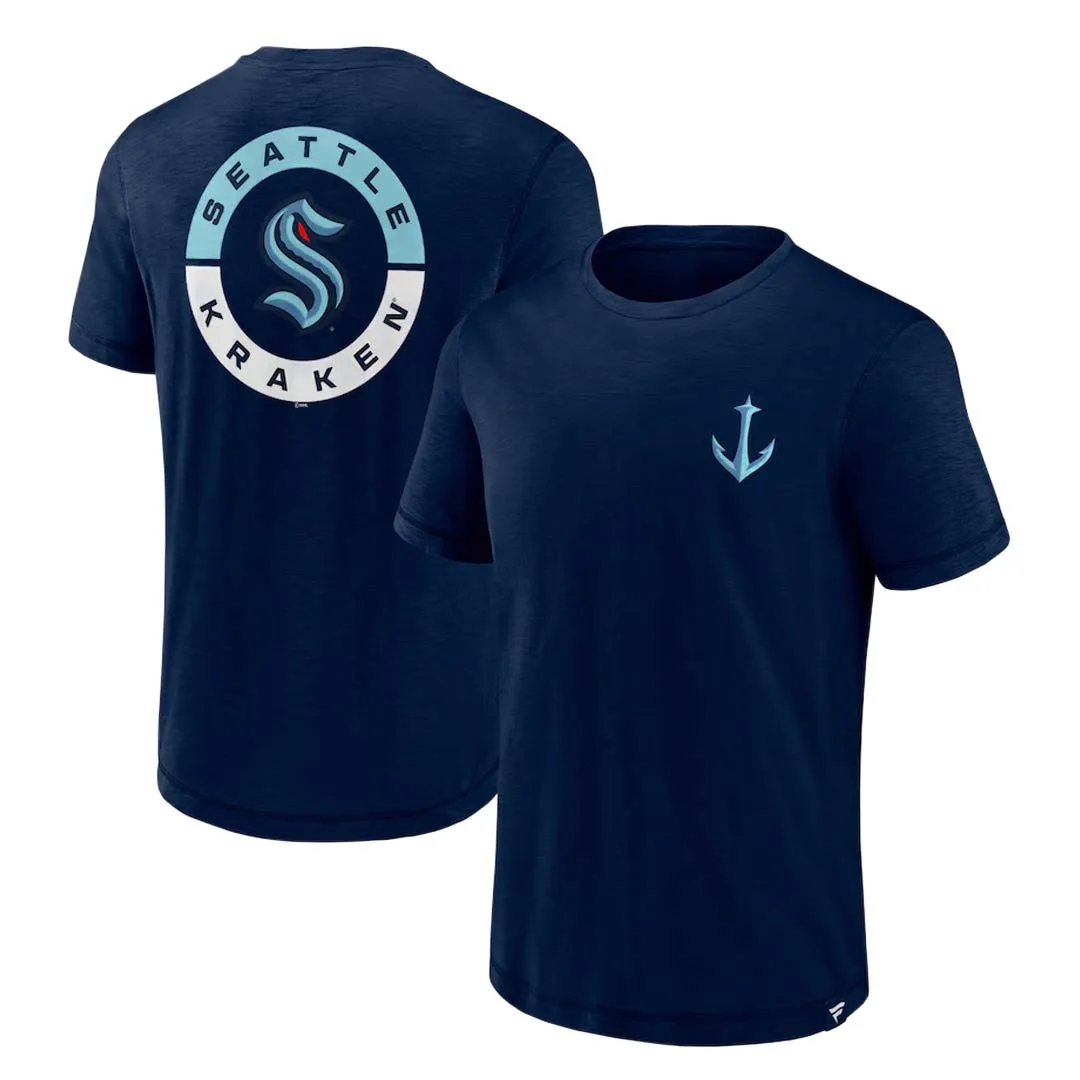 Fanatics - T-shirt à manches courtes pour hommes Seattle Kraken (00ER 4507 2GO 06E)