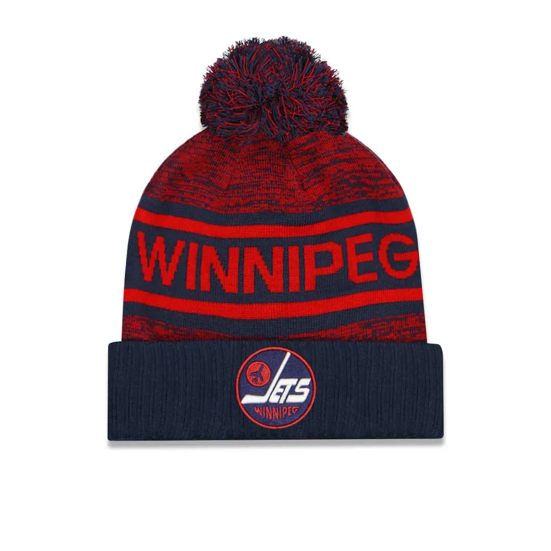 Fanatics - Bonnet homme Winnipeg Jets à pompon et bordure (00PB 4512 2GN 1K1)