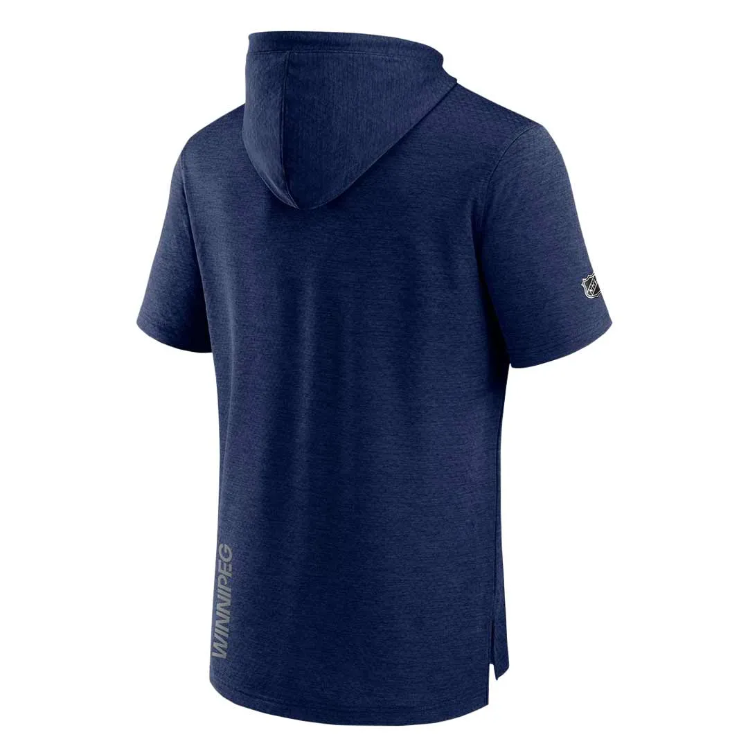 Fanatics - Pull à capuche à manches courtes pour hommes des Winnipeg Jets (MZLC 164C 2GN 02X)