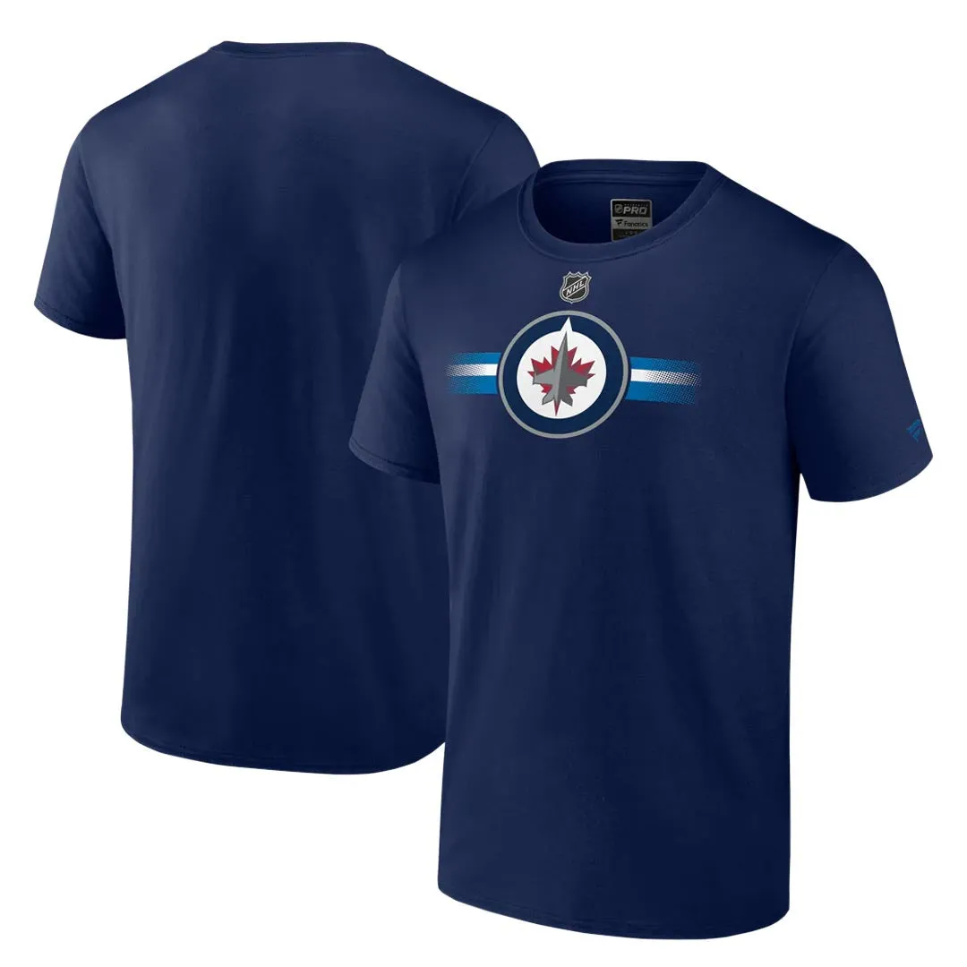 Fanatics - T-shirt à manches courtes pour hommes des Winnipeg Jets (MA86 4506 2GN 037)