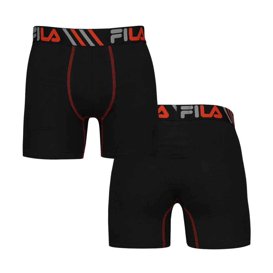 FILA - Pack de 4 Boxers Courts pour Homme (FM412BXCS16 001)