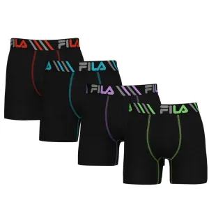 FILA - Pack de 4 Boxers Courts pour Homme (FM412BXCS16 001)