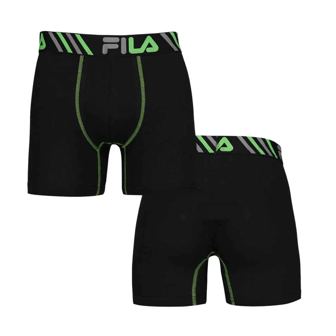 FILA - Pack de 4 Boxers Courts pour Homme (FM412BXCS16 001)