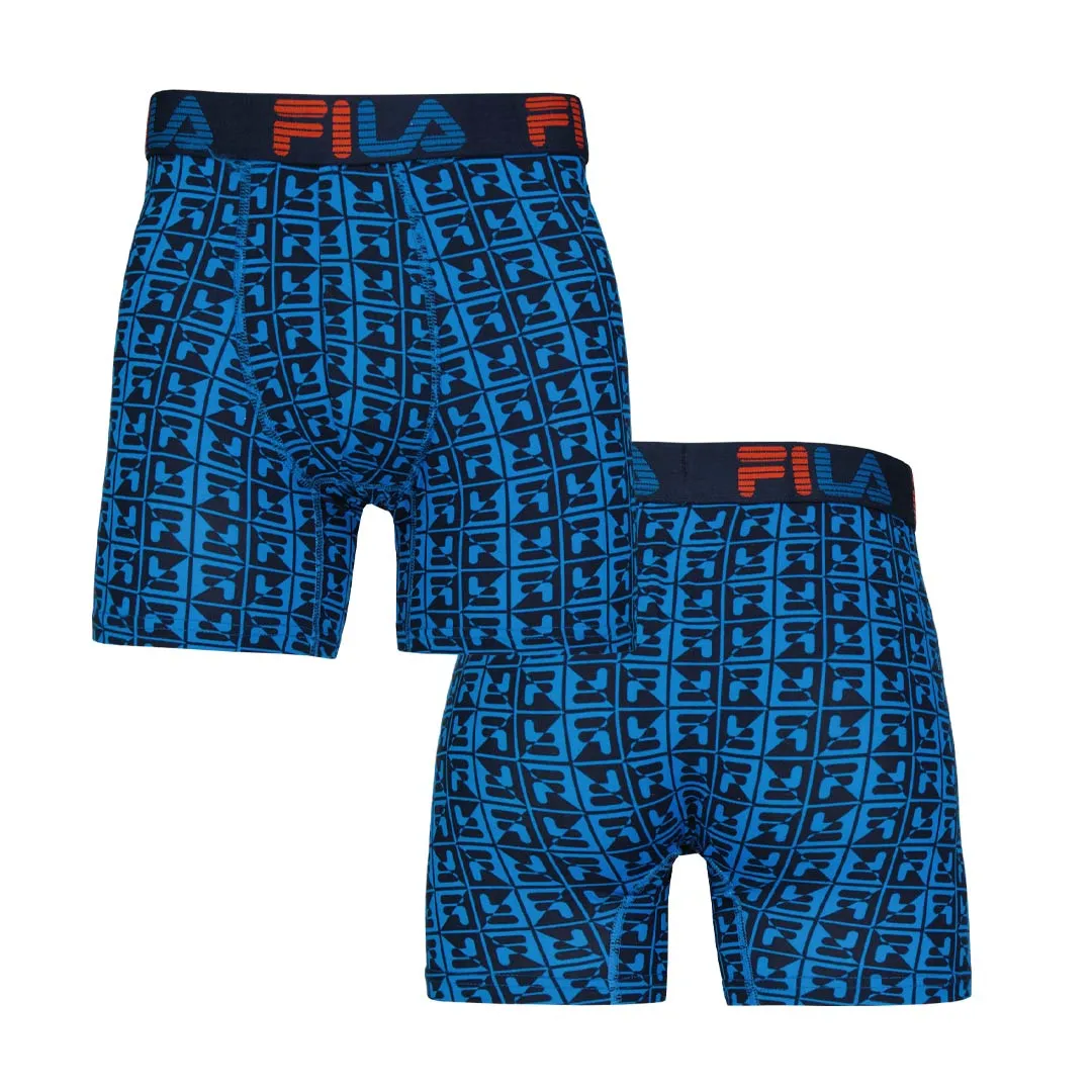 FILA - Pack de 4 Boxers Courts pour Hommes (FM412BXPB13 400)