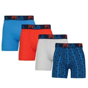 FILA - Pack de 4 Boxers Courts pour Hommes (FM412BXPB13 400)