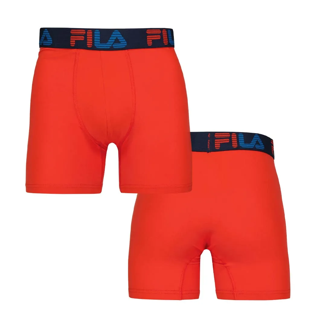 FILA - Pack de 4 Boxers Courts pour Hommes (FM412BXPB13 400)