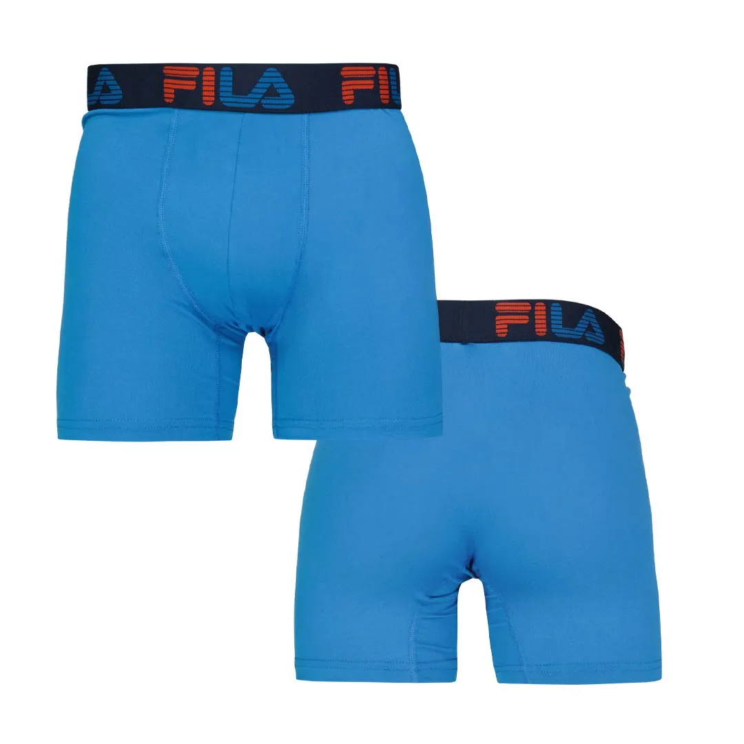 FILA - Pack de 4 Boxers Courts pour Hommes (FM412BXPB13 400)