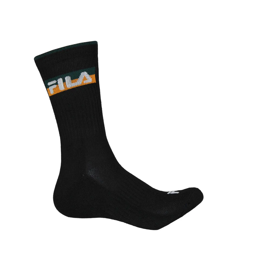FILA - Lot de 6 paires de chaussettes hautes pour homme (FW0146 AST1)
