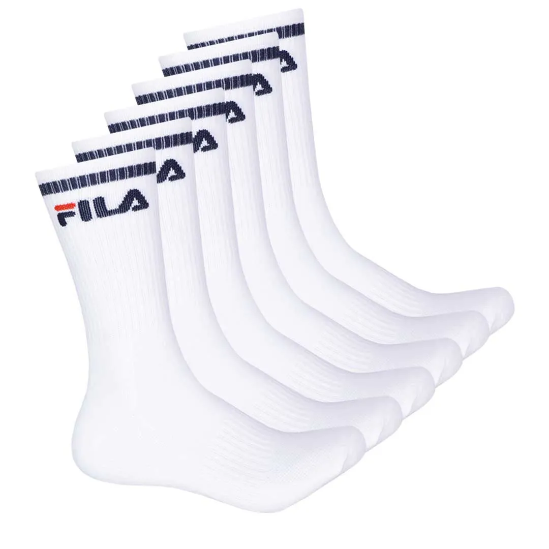 FILA - Pack de 6 paires de chaussettes montantes pour hommes (FW2024A ASST1)