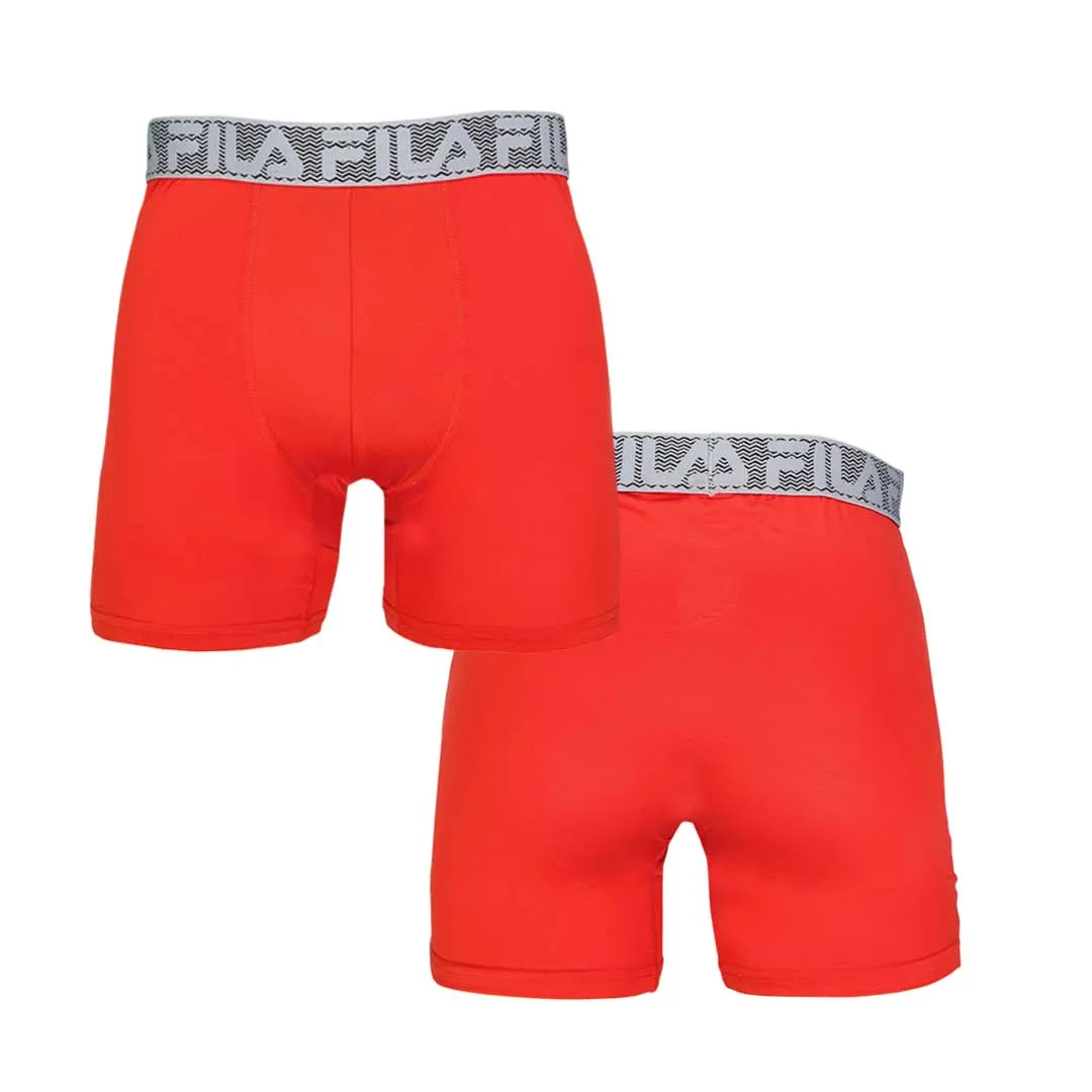 FILA - Boxer-Caleçon Édition Spéciale Homme Lot de 5 (FM412BX5PS1 001)