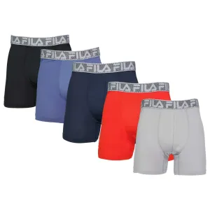 FILA - Boxer-Caleçon Édition Spéciale Homme Lot de 5 (FM412BX5PS1 001)