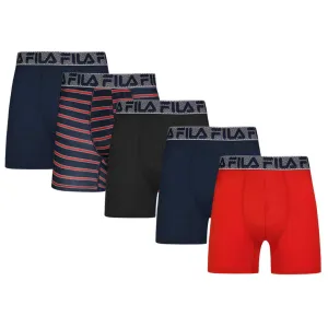 FILA - Boxer-Caleçon Édition Spéciale Homme - Lot de 5 (FM412BX5PS1 403)