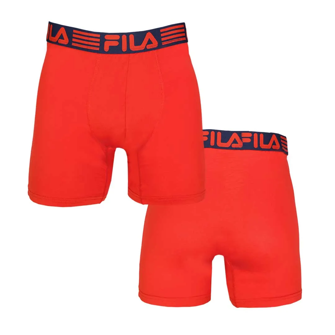 FILA - Boxer-Caleçon Édition Spéciale Homme Lot de 5 (FM412BX5PS2 600)