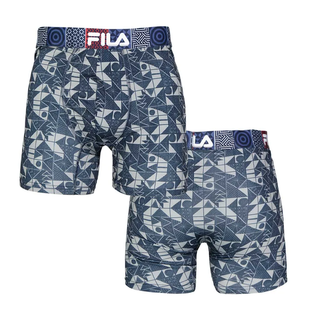 FILA - Boxer-Caleçon Édition Spéciale Homme Lot de 5 (FM412BX5PS2 999)