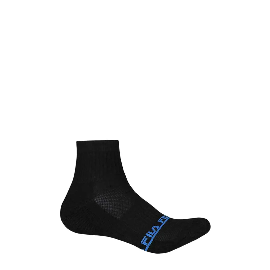 FILA - Pack de 6 paires de chaussettes 1/4 pour femmes (FW0118 ASST3)