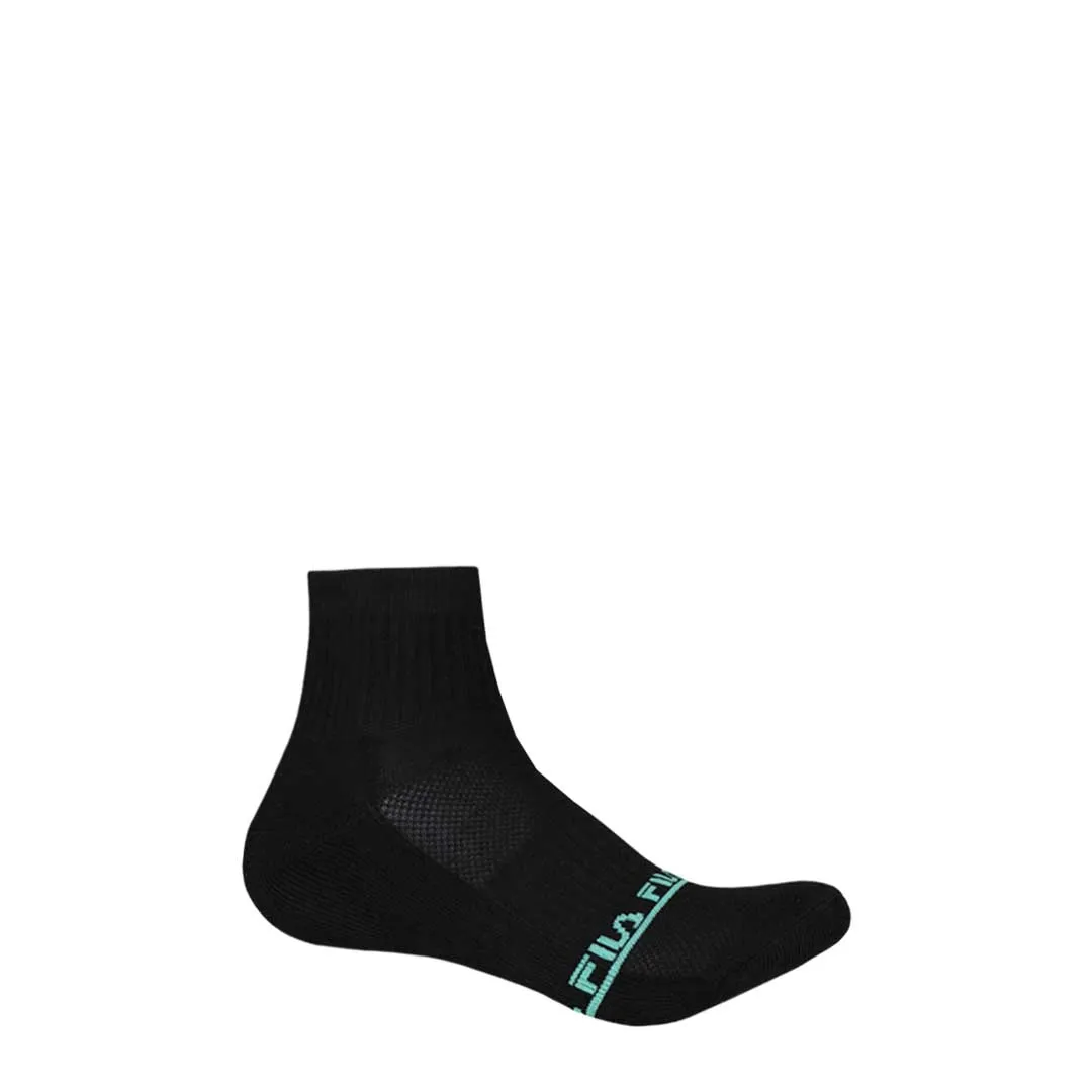FILA - Pack de 6 paires de chaussettes 1/4 pour femmes (FW0118 ASST3)