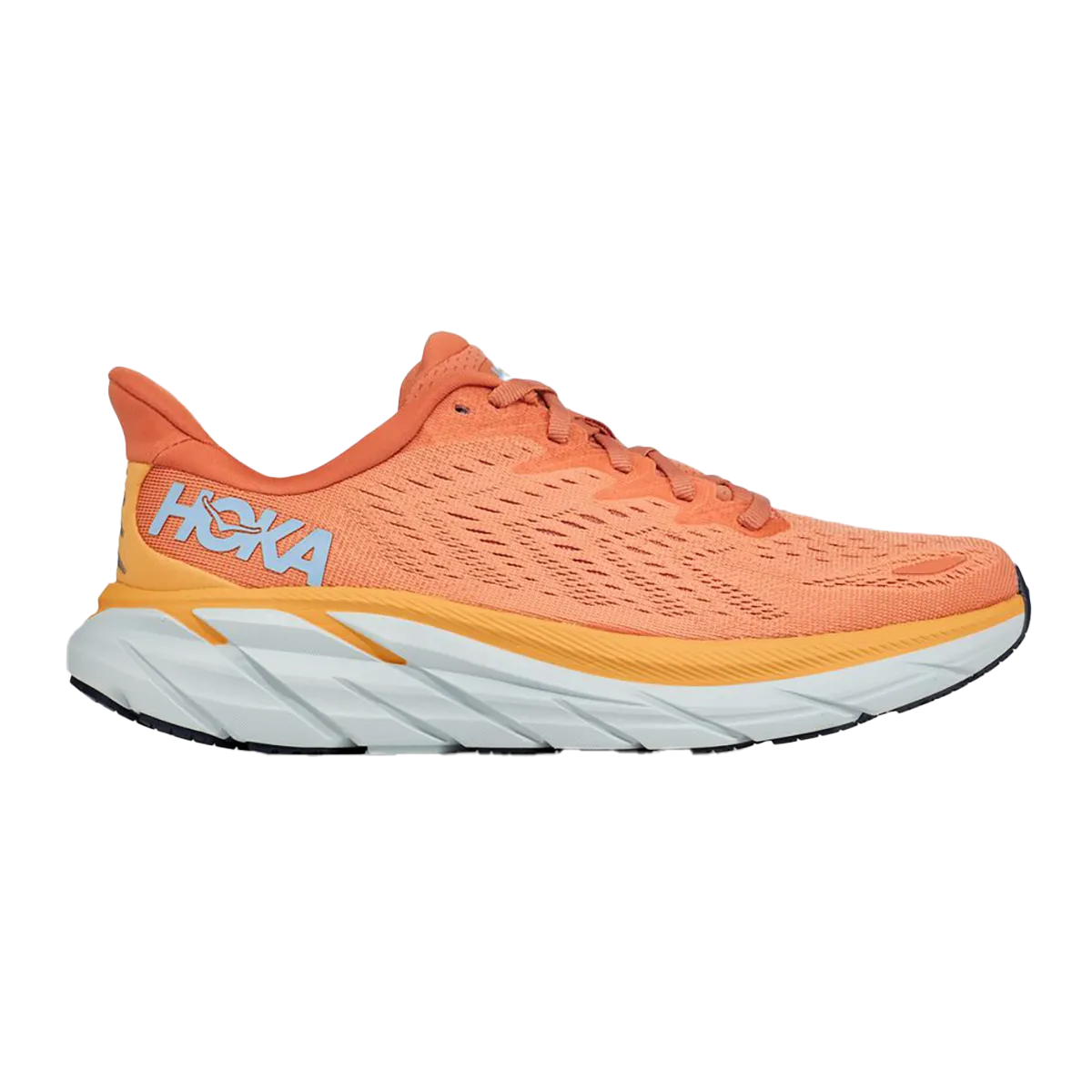 Hoka Clifton 8 - Cuit par le Soleil - Coquillage Corail