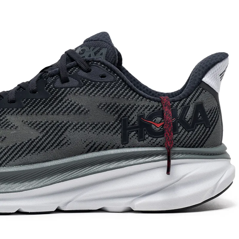 Hoka Clifton 9 - Noir/Orbite Extérieure