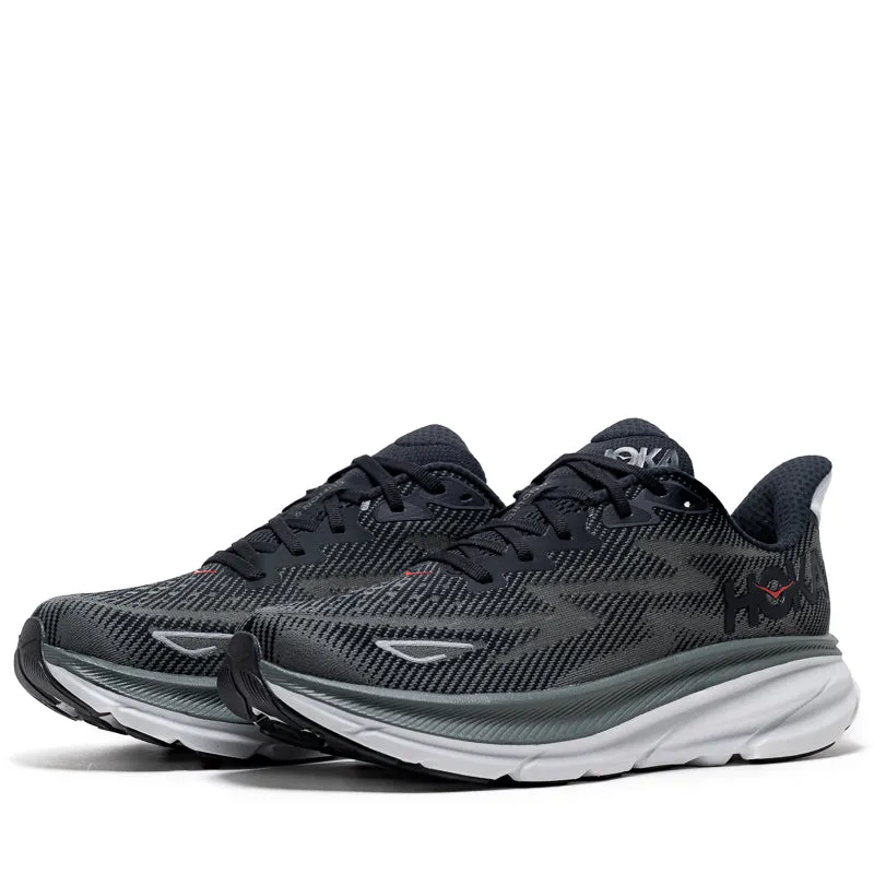 Hoka Clifton 9 - Noir/Orbite Extérieure