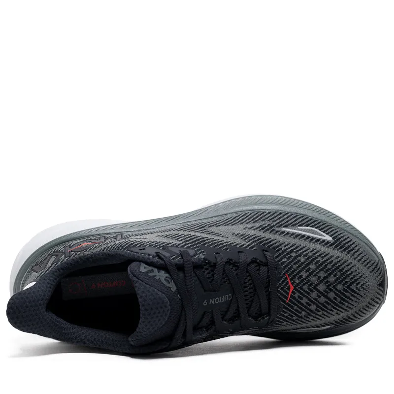 Hoka Clifton 9 - Noir/Orbite Extérieure