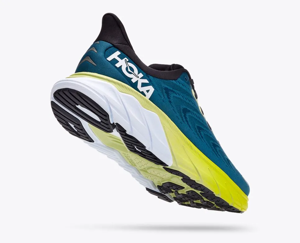 Hoka Chaussures Hommes Arahi 6 Large-Bleu Graphite / Corail Bleu (1123196-BGBCR)