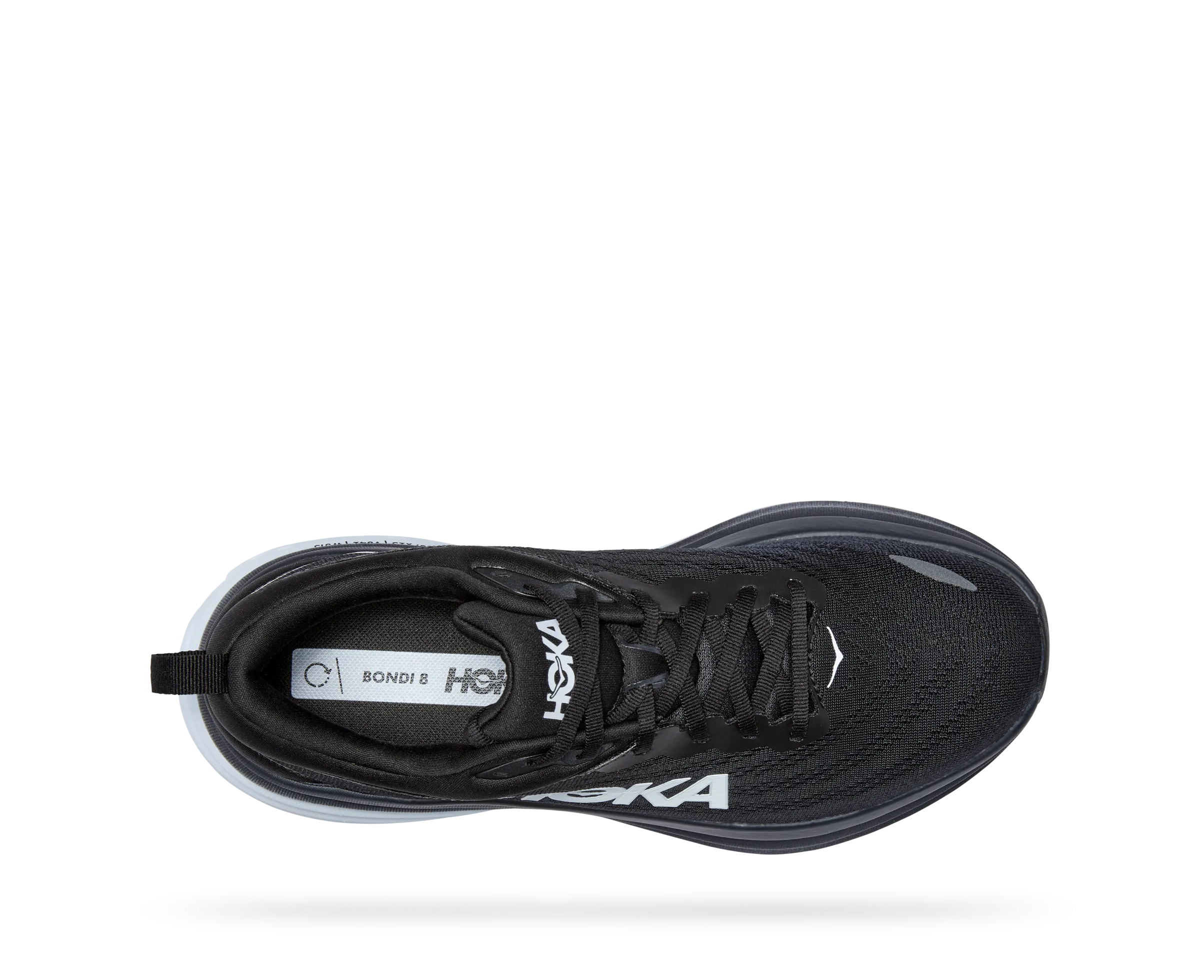Hoka Chaussures Homme Bondi 8 - Noir/Blanc (1123202-BWHT) Hoka