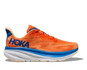 Hoka Chaussures Homme Clifton 9 Large - Orange Vibrant/Impala (1132210-VOIM)