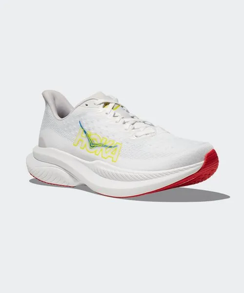 Hoka Chaussures Homme Mach 6 - Blanc / Nuage Nimbus (1147790-WNCL) Hoka