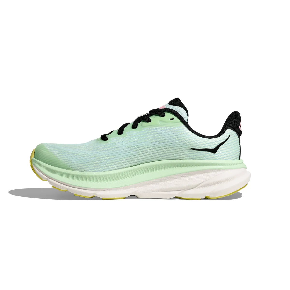 Hoka One One Chaussures Enfant (École Primaire) Clifton 9 Menthe Fluorite/Fonte des Neiges