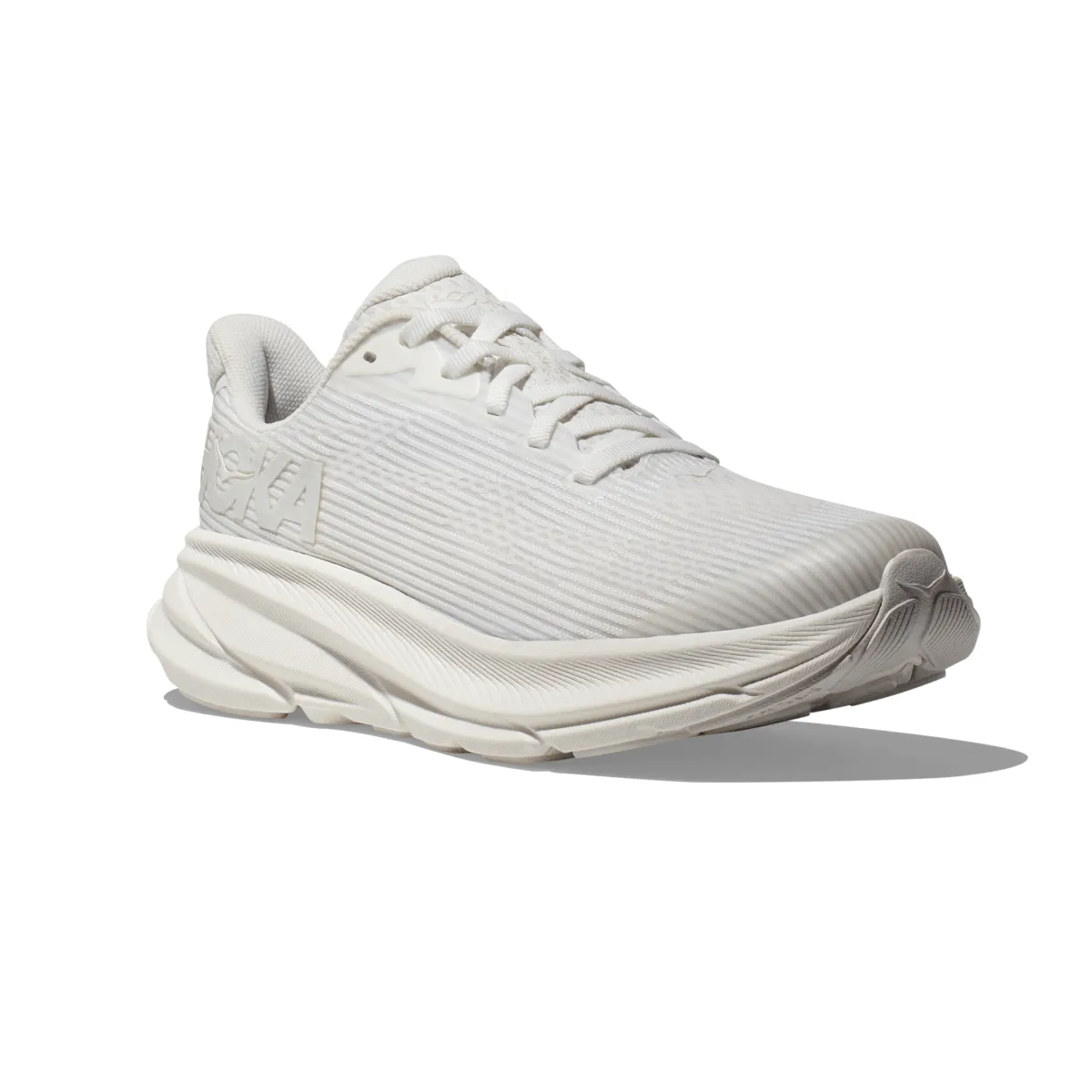 Hoka One One Chaussures Enfant (École Primaire) Clifton 9 Blanc/Givré