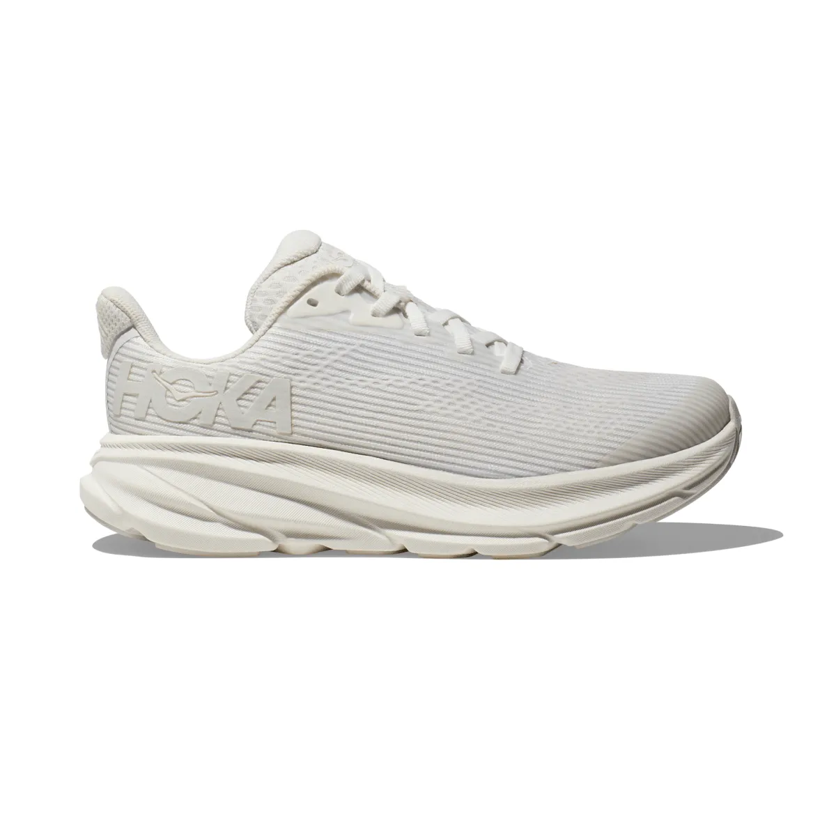 Hoka One One Chaussures Enfant (École Primaire) Clifton 9 Blanc/Givré
