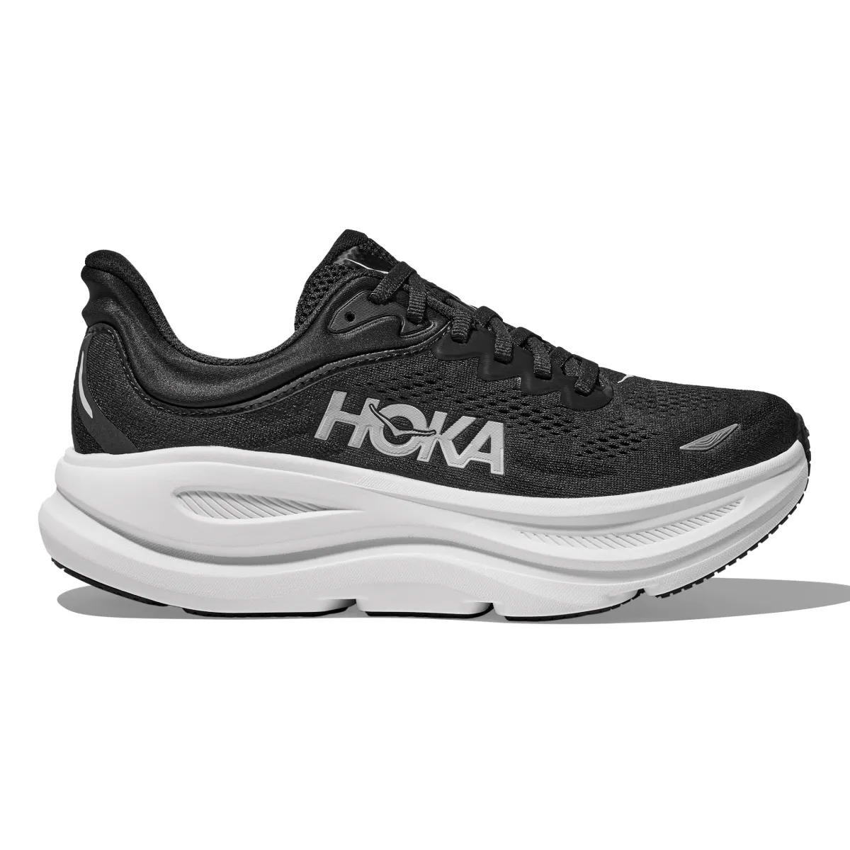 Hoka One One Femme Bondi 9 Noir/Blanc Chaussures Hoka One One