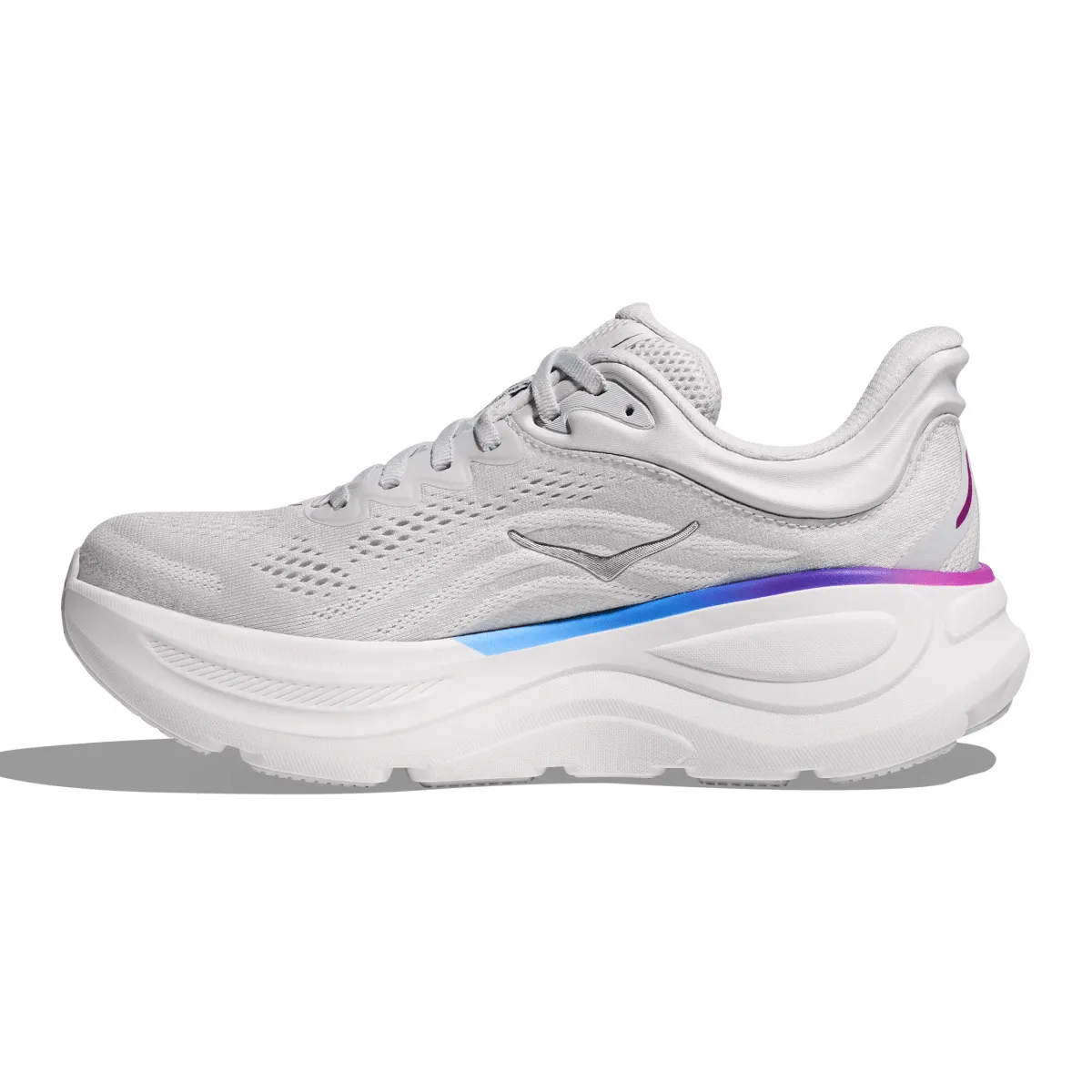 Hoka One One Femme Bondi 9 Gris Cosmique/Blanc Chaussures Hoka One One