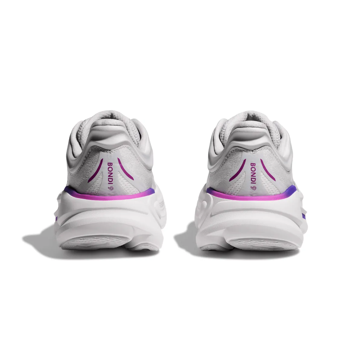 Hoka One One Femme Bondi 9 Gris Cosmique/Blanc Chaussures Hoka One One