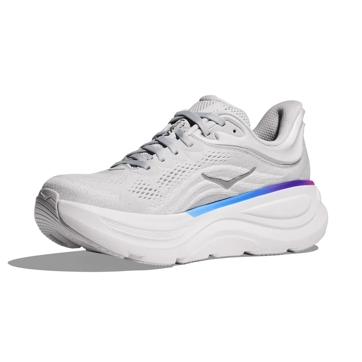 Hoka One One Femme Bondi 9 Gris Cosmique/Blanc Chaussures Hoka One One