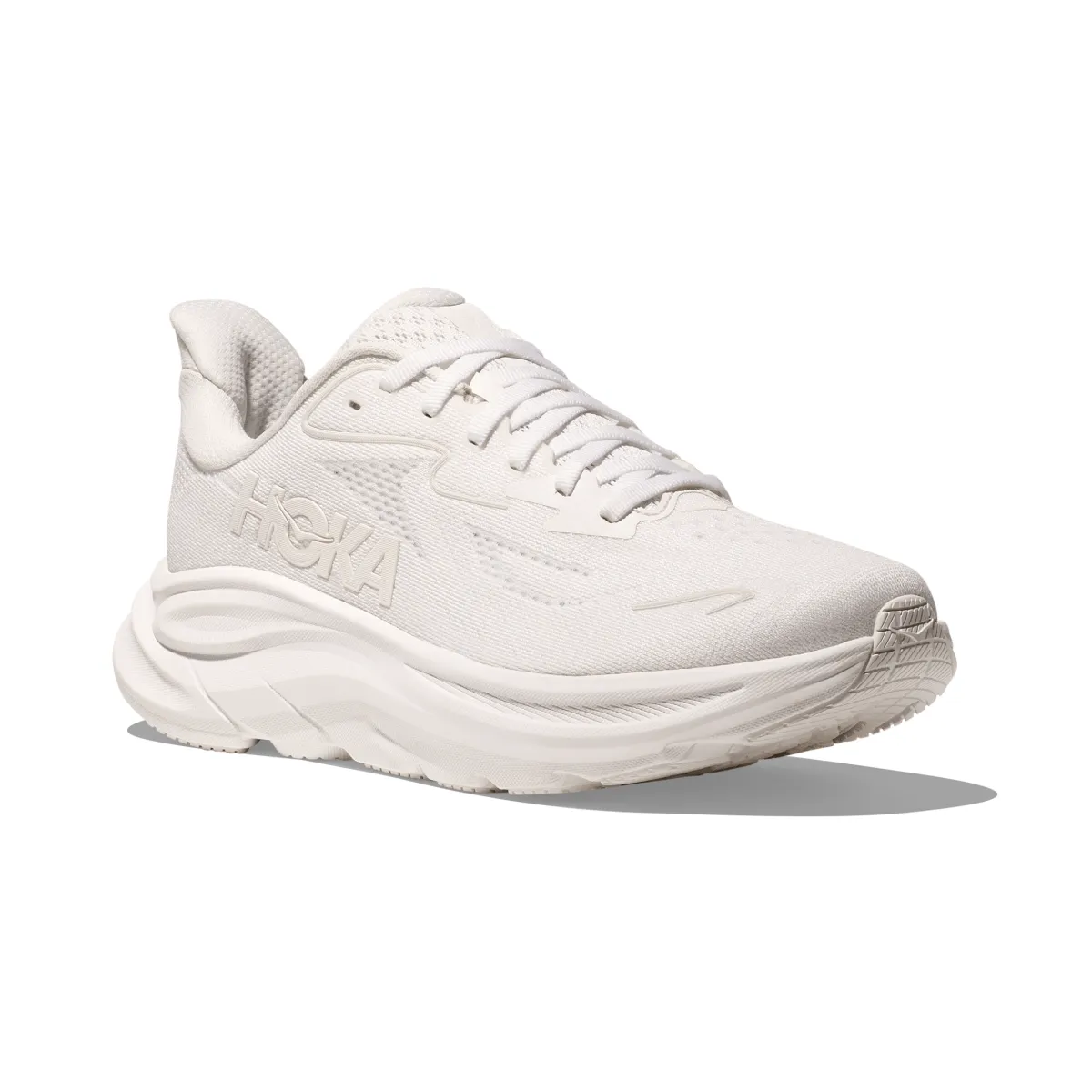 Hoka One One Femmes Clifton 10 Blanc/Blanc Chaussures Hoka One One