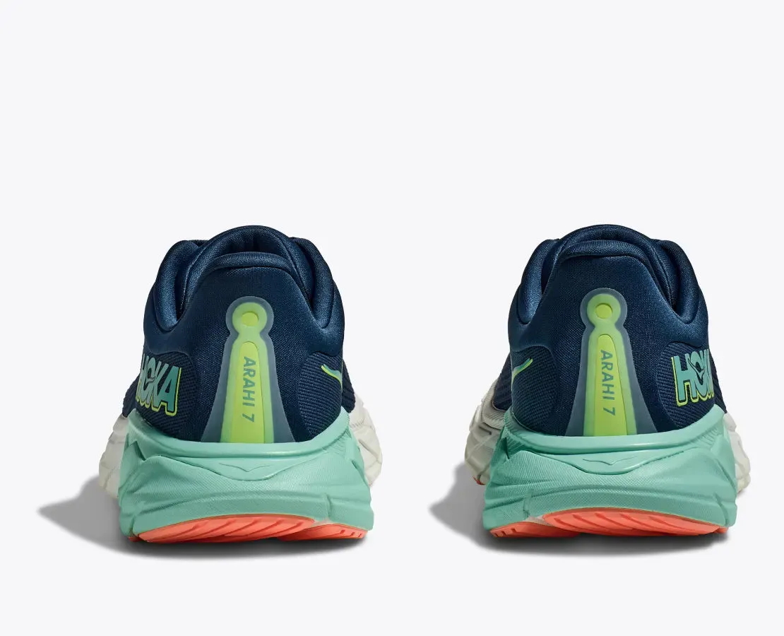 Hoka Femmes Arahi 7 - Minuit / Écume de mer (1147851-MSF) Chaussures Hoka