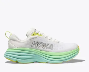 Hoka Femmes Bondi 8 - Blanc de Blanc/Océan Ensoleillé (1127952-BDBSO) Chaussures Hoka