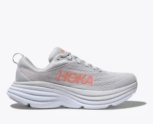 Hoka Femmes Bondi 8 - Brume Portuaire/Roche Lunaire (1127952-HMLR) Chaussures Hoka