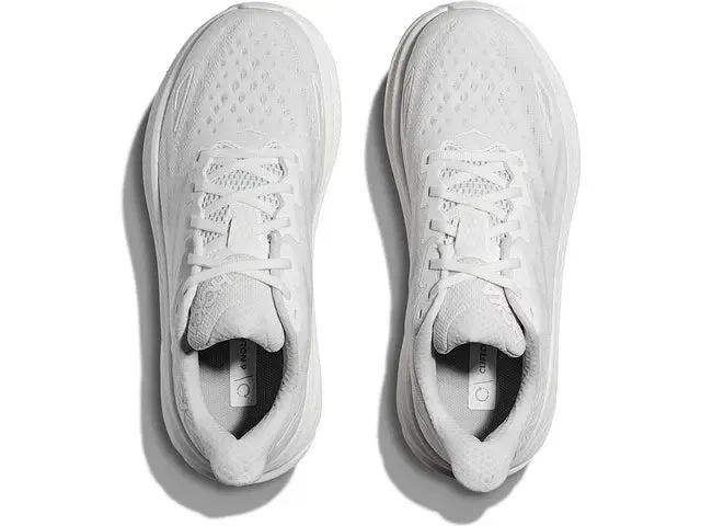 Hoka Femmes Clifton 9 - Tout Blanc (1127896-WWH) Chaussures Hoka