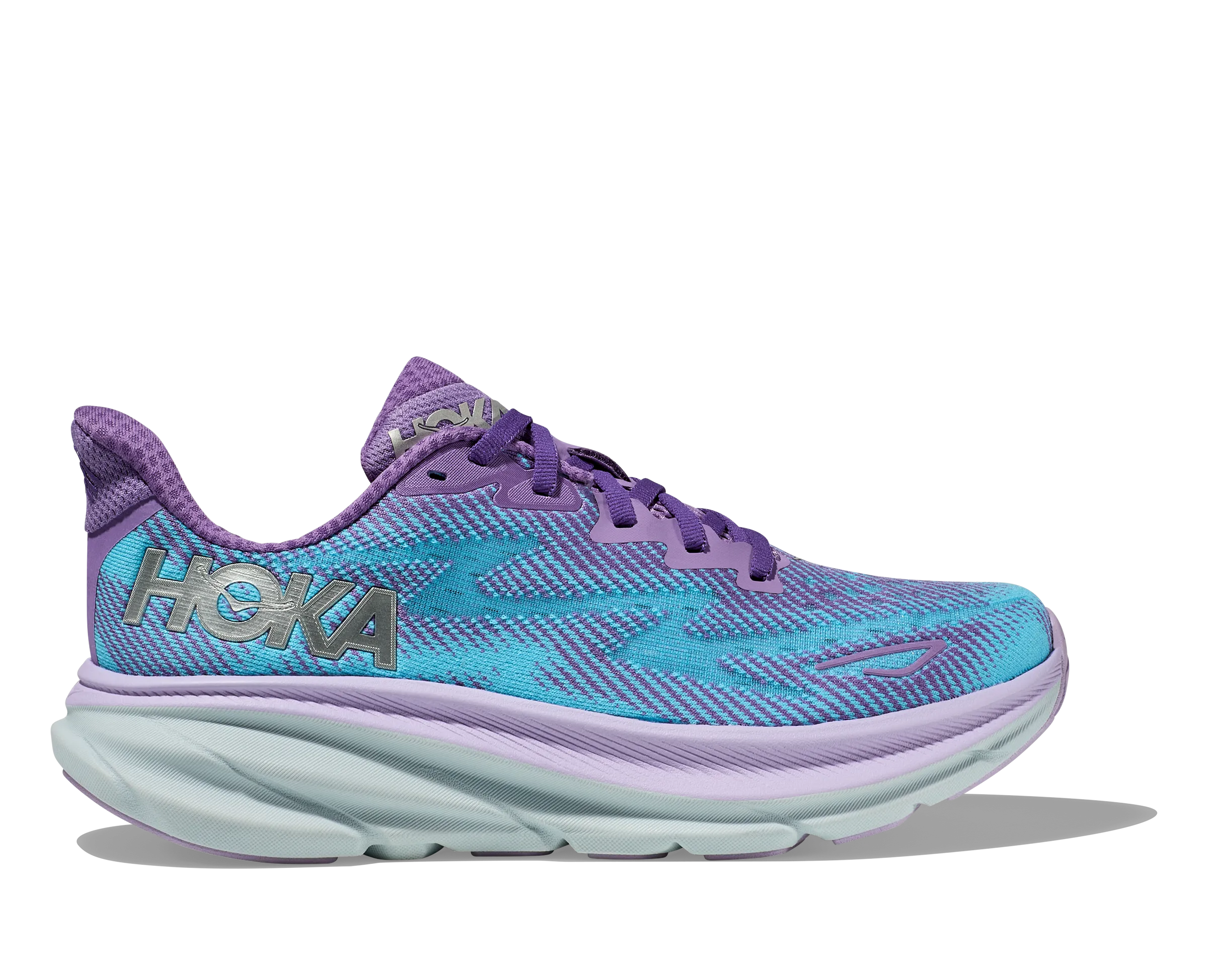 Hoka Femmes Clifton 9 - Violet Craie/Lilas Pastel (1127896-CVPL) Chaussures Hoka