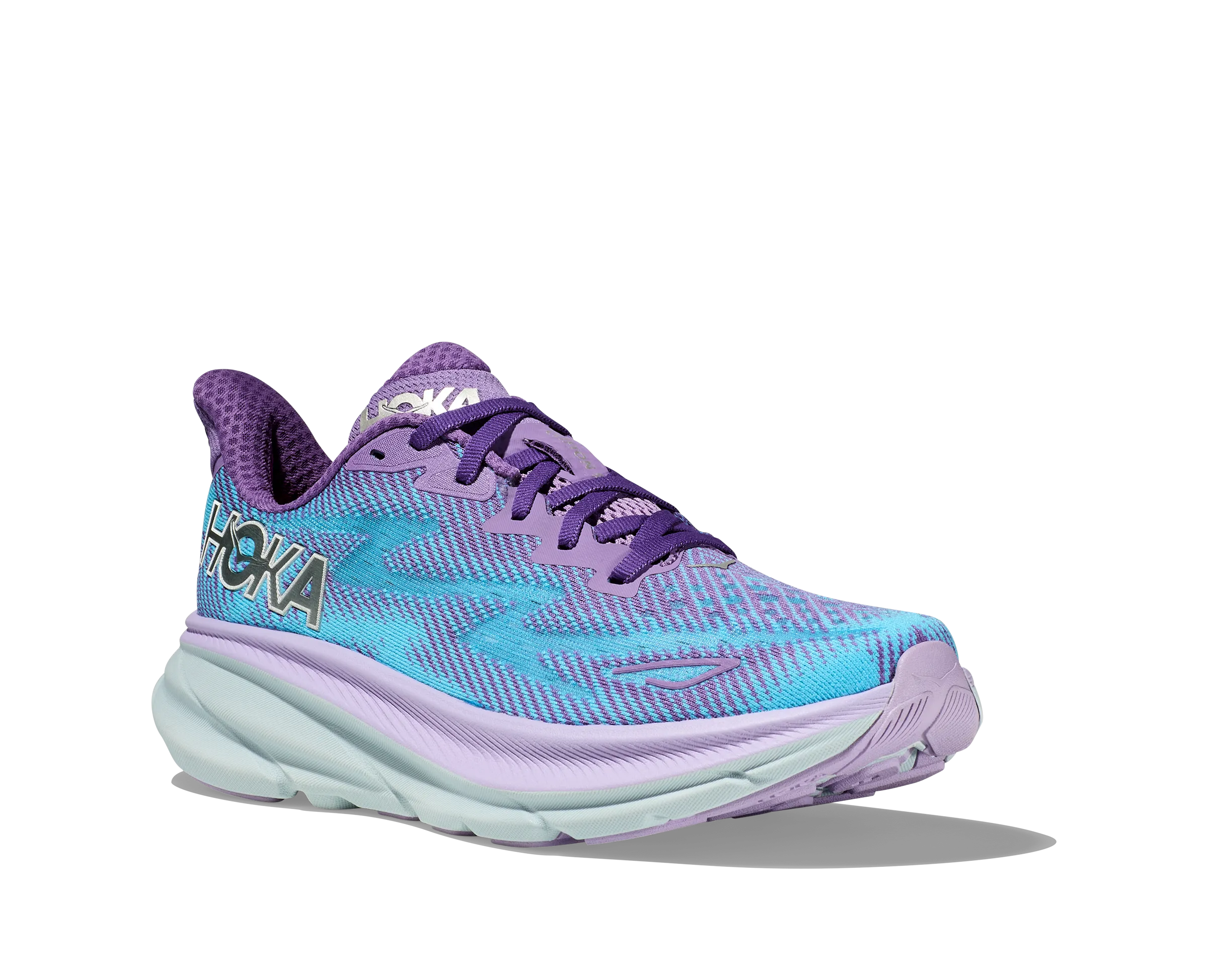 Hoka Femmes Clifton 9 - Violet Craie/Lilas Pastel (1127896-CVPL) Chaussures Hoka