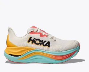 Hoka Femmes Skyward X - Blanc De Blanc/Nager (1147912-BSW) Chaussures Hoka